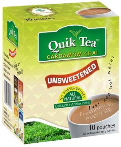 Quik Tea Unsweetened Cardamom Chai 10 Pouches