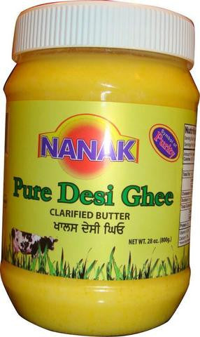 Nanak Pure Desi Ghee (Clarified Butter)  800 Grams (28 OZ)