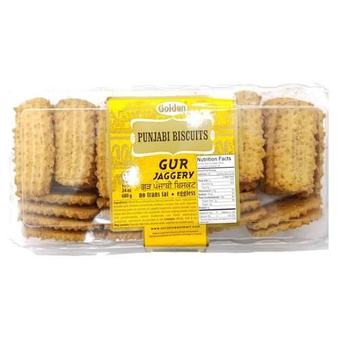 Golden Punjabi Biscuits Gur Jaggery 24 OZ (680 Grams)