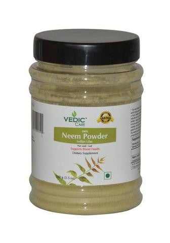 Vedic Care 100% Neem Powder (Dietary Supplement) 3.5 OZ