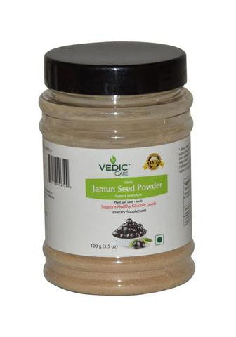 Vedic Care 100% Jamun Seed Powder (Dietary Supplement) 3.5 OZ