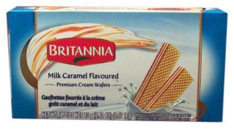 Britannia Milk Caramel Flavoured Premium Cream Wafers 80 Grams