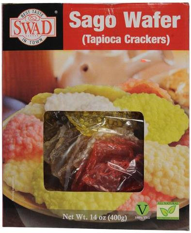 Swad Sago Wafer Tapioca Crackers 14 OZ
