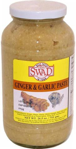 Swad Ginger & Garlic Paste 26.5 OZ (751 Grams)