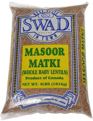 Swad Masoor Matki (Whole Baby Lentils) 4 LB (1.8 KG)