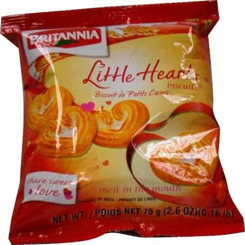 Britannia Little Heart Biscuits 75 Grams (2.6 Oz, 0.16 Lb)