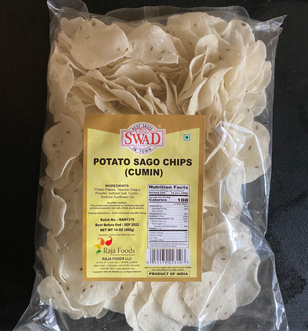 Swad Potato Sago Chips 14 OZ (400 Grams)