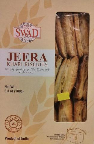 Swad Jeera Khari Biscuits 180 Grams