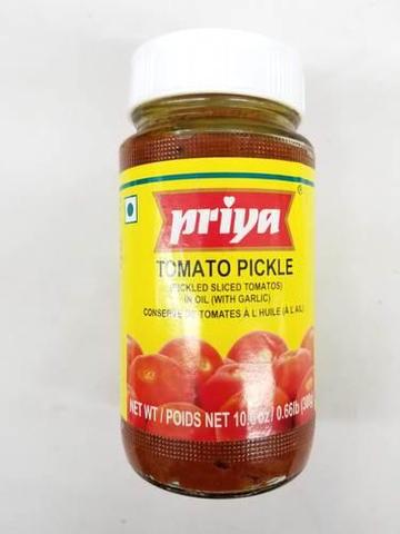 Priya Tomato Pickle In Oil (with Garlic) 11 OZ (300 Grams)