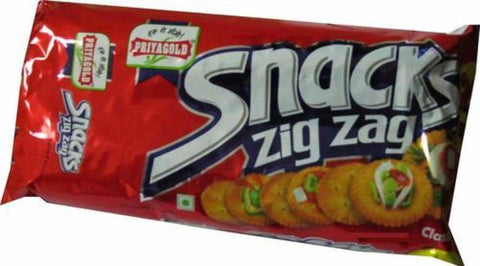 PriyaGold Zig Zag Salted Biscuits 2.11 OZ (60 Grams)