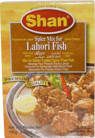 Shan Lahori Fish Masala Mix for Batter Coated Spicy Fried Fish 100 Gm