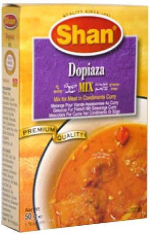 Shan Spices For Dopiaza Mix Meat in Condiments Curry 50 Gm