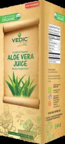 Vedic Juices Organic Aloe Vera Juice 1 Litre