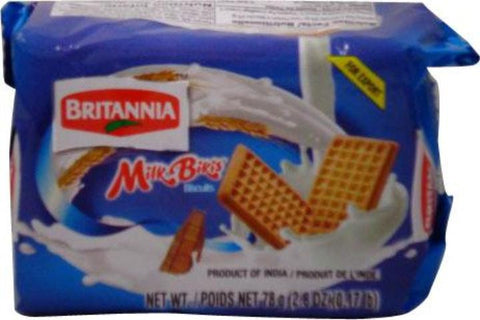 Britannia Milk Bikis Biscuits 78 Grams (2.8 Oz, 0.17 Lb)