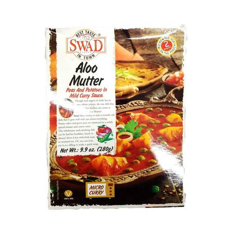 Swad Aloo Mutter Peas & Potatoes in Mild Curry Sauce 280 Gm