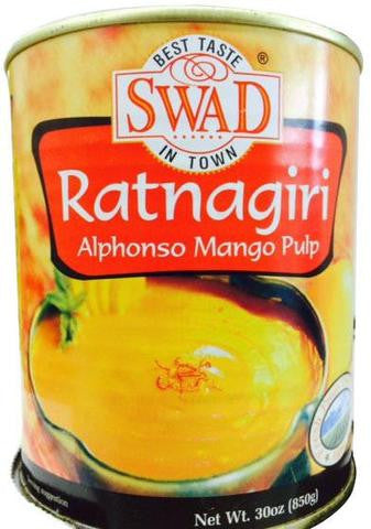 Swad Ratnagiri Alphonso Mango Pulp 30 OZ (850 Grams)