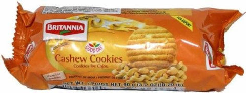 Britannia Cashew Cookies 90 Grams (3.2 OZ) (0.20 LB)