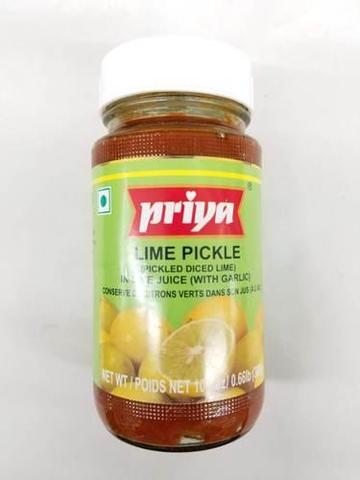 Priya Lime Pickle In Lime Juice (with Garlic) 11 OZ (300 Grams)