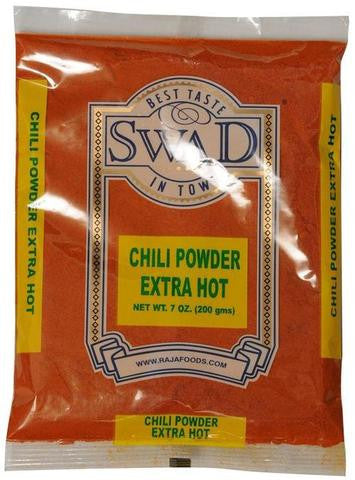 Swad Chilli Powder (Extra Hot) 7 OZ (200 Grams)