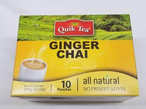 Quik Tea Ginger Chai 8 OZ (241 Grams)