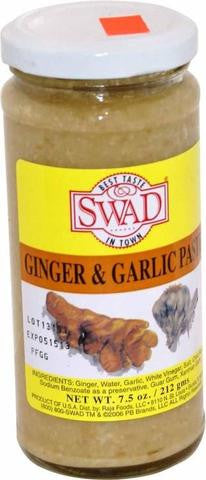 Swad Ginger & Garlic Paste 7.5 OZ (212 Grams)