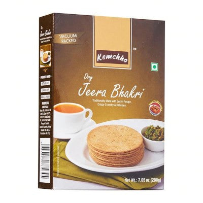 Kemcho Dry Jeera Bhakri 7.05 OZ (200 Grams)