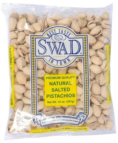 Swad Premium Quality Natural Salted Pistachios 14 OZ (397 Grams)