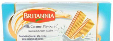 Britannia Milk Caramel Flavoured Premium Cream Wafers