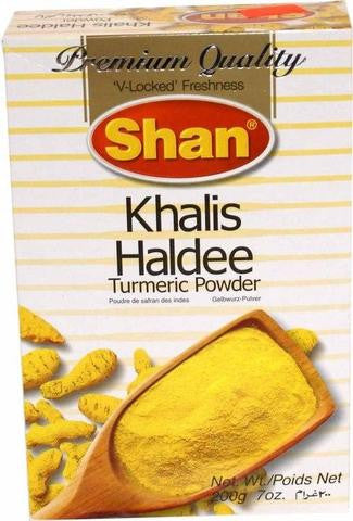 Shan Khalis Haldee Turmeric Powder 200 Grams (7 Oz)
