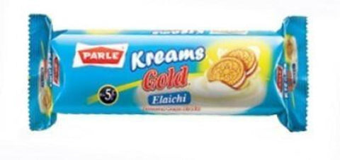 Parle Kreams Gold Elaichi Cookies 70 Grams (2.47 OZ)