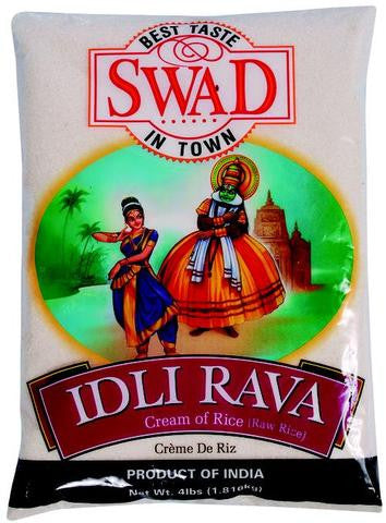 Swad Idli Rava Cream Of Rice (Raw Rice) 4 LB (1.816 KG)