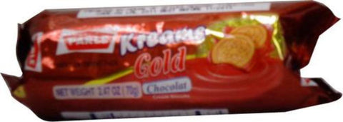 Parle Kreams Gold Chocolate Biscuits 70 Grams (2.47 Oz)