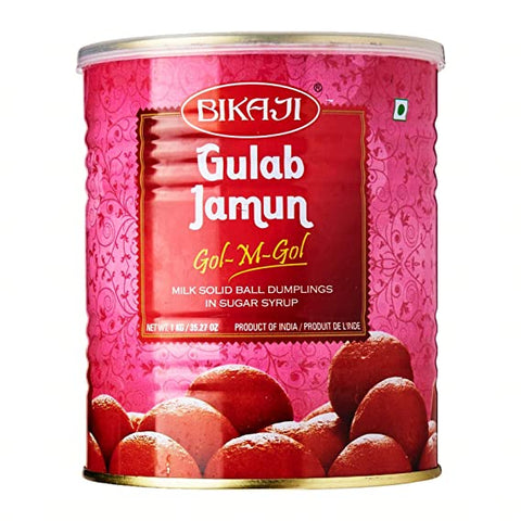 Bikaji Gulab Jamun 2.2 LB 35 OZ 1 KG (1000 Grams)