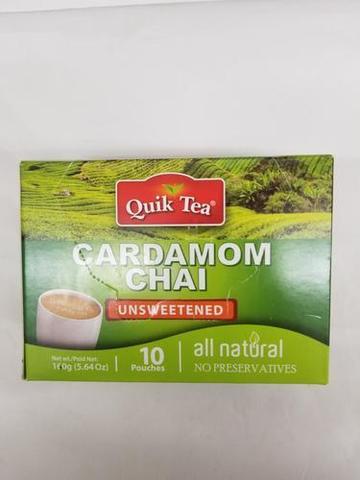 Quik Tea Unsweet Cardamom Chai 5 OZ (159 Grams)
