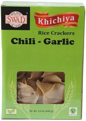 Swad Khichiya Chili Garlic Rice Crackers 14 OZ