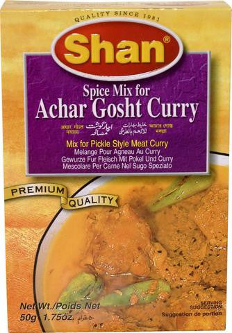 Shan Achar Gosht Curry Masala 50 Grams (1.75 OZ)