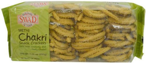 Swad Methi Chakri Snack Crackers 7 OZ