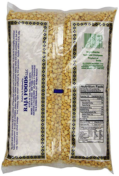 Swad Chana Dal Split Desi Chickpeas 4 LB (1816 Grams)