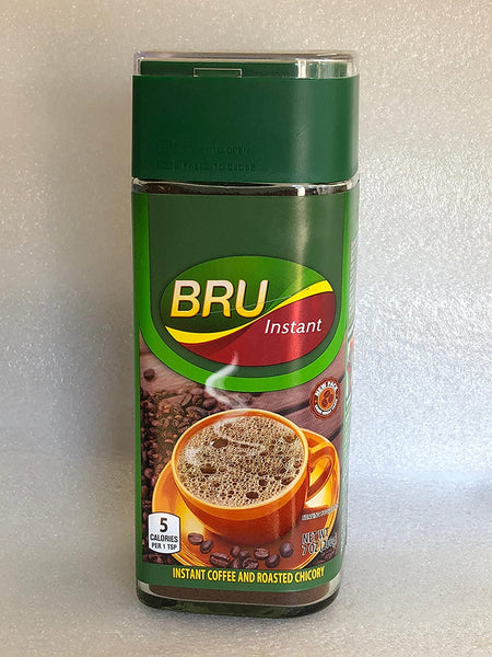 Bru Instant Coffee and Roasted Chicory, 7 Ounce