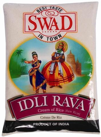Swad Rava Swad Idli Rava Cream Of Rice (Raw Rice) 2 LB (907 Grams) - Grocerybox ...