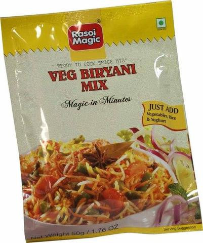 Rasoi Magic Veg Biryani Mix Magic in Minutes 50 Grams (1.76 OZ)