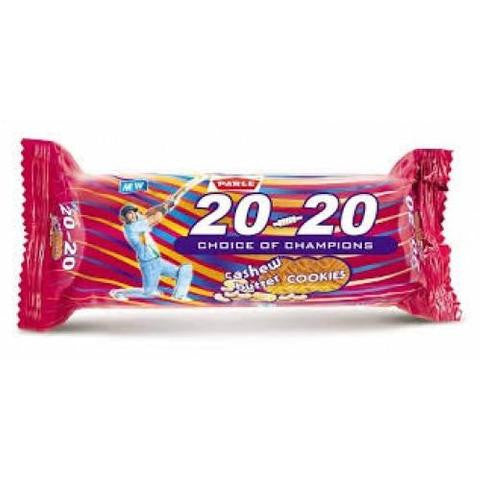 Parle 20 20 Cashew Butter Cookies 3.5 OZ (100 Grams)