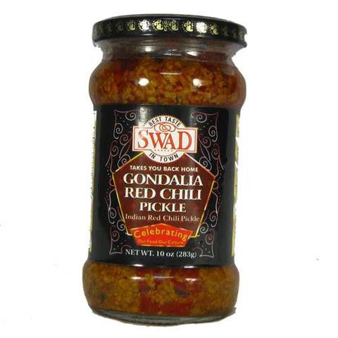 Swad Gondalia Red Chili Pickle 10 OZ (283 Grams)