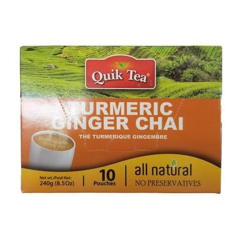 Quik Tea Turmeric Ginger Chai 8 OZ (241 Grams)
