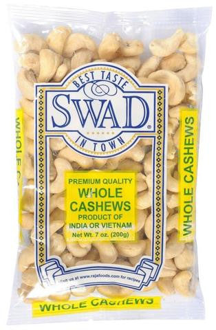 Swad Whole Cashews 7 OZ