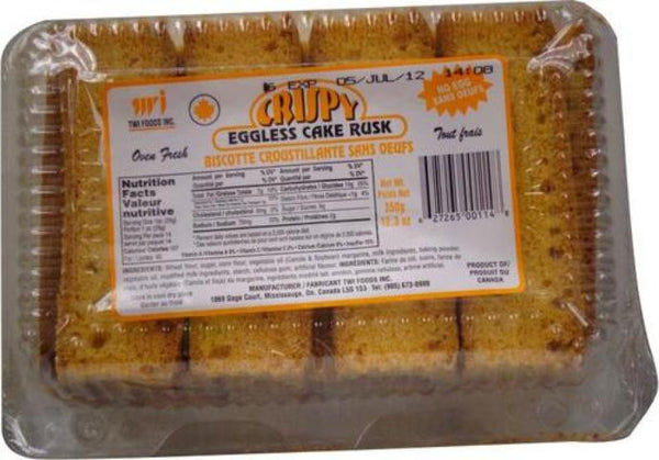 Twi Crispy Eggless Cake Rusk