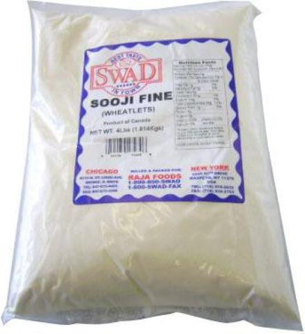 Swad Sooji Fine (Wheatlets) 4 LB (1814 Grams)