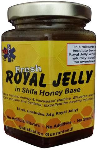 Royal Jelly In Pure Shifa Honey 12 OZ (340 Grams)