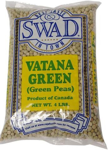 Swad Vatana Green (Green Peas) 4 LB (1814 Grams)