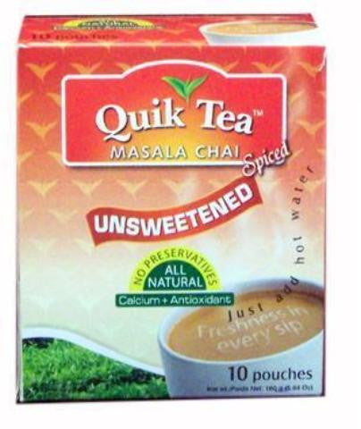 Quik Tea Unsweetened Masala Chai 10 Pouches